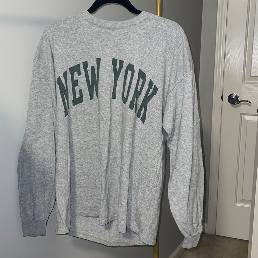 Brandy Melville Oversized “New York” Long Sleeve T-Shirt